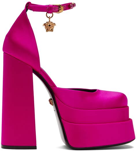 versace pink heels|versace pink aevitas heels.